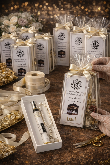 توزيعة مسبحه وقلم عطر